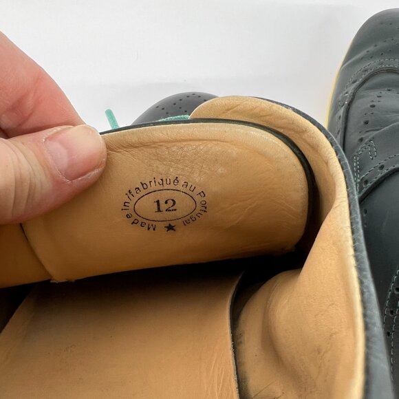 Sz‎ 12 John Fluevog Flight BLQ Lace-Up Brogue Oxford Derby Men Shoes - Picture 12 of 14